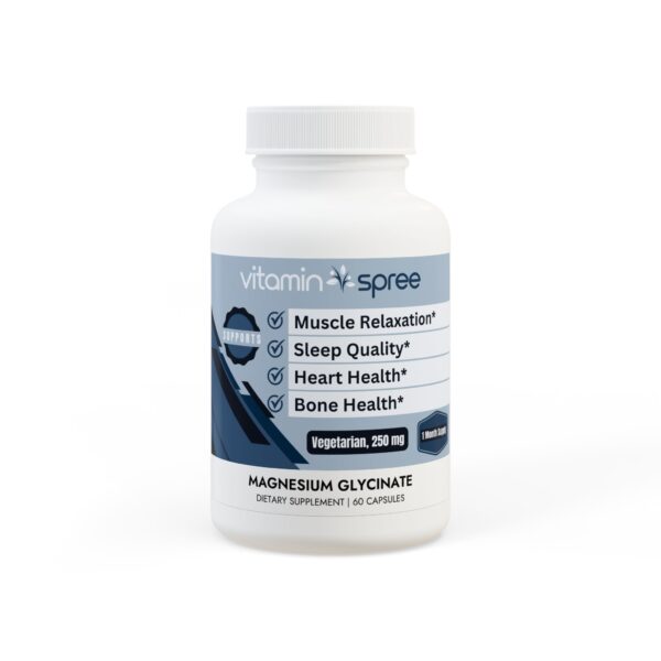 Magnesium Glycinate Supplement Muscle Cramps Sleep Support Stress Reduction