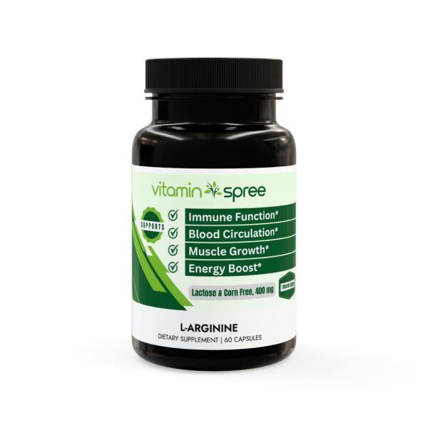 L-Arginine Supplement for Aiding Circulation, Blood Flow, Muscle Endurance