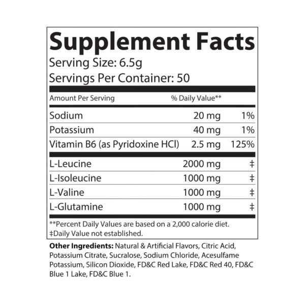 BCAA Supplement for Muscle Recovery, Energy, Endurance Support Grape Flavor - Image 7