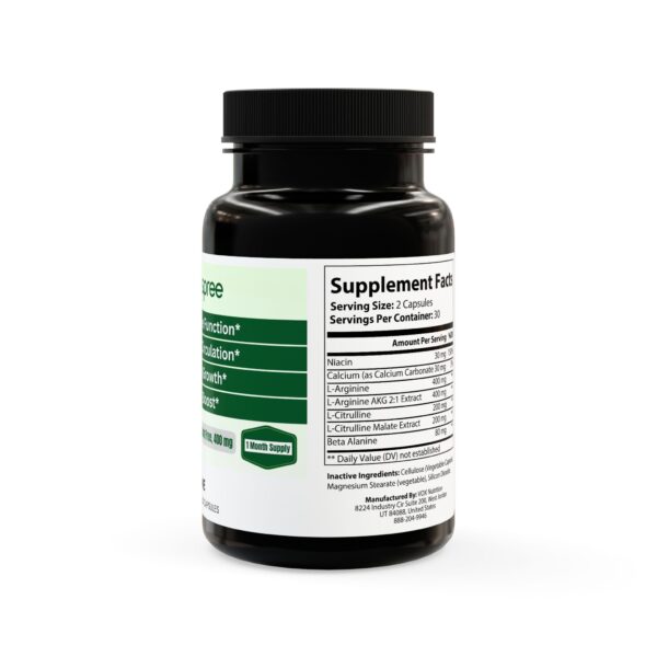 L-Arginine Supplement for Aiding Circulation, Blood Flow, Muscle Endurance - Image 3