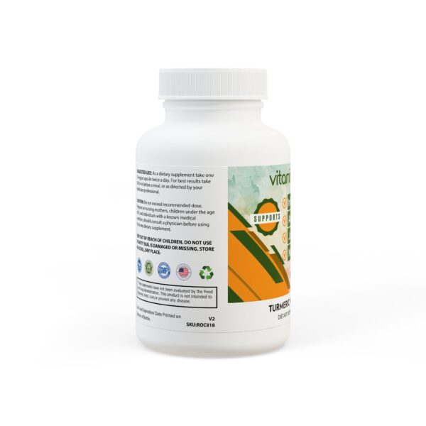 Turmeric with BioPerine® for Supporting Joint Health, Inflammation, Absorption - Image 2